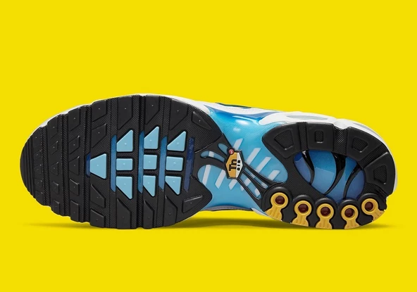 Nike Air Max Plus White Blue Yellow  Erkek Spor Ayakkabı - Resim 6
