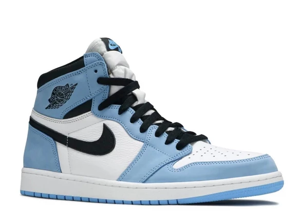 Nike Air Jordan 1 Mid Unc Blue Spor Ayakkabı - Resim 2