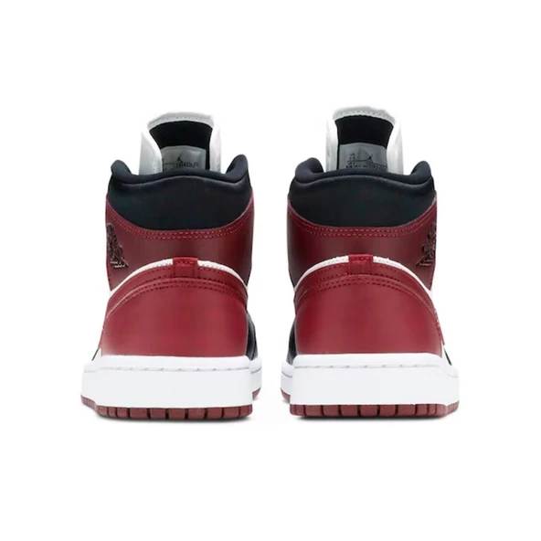 Nike Air Jordan 1 Mid SE Black Dark Beetroot Spor Ayakkabı - Resim 4