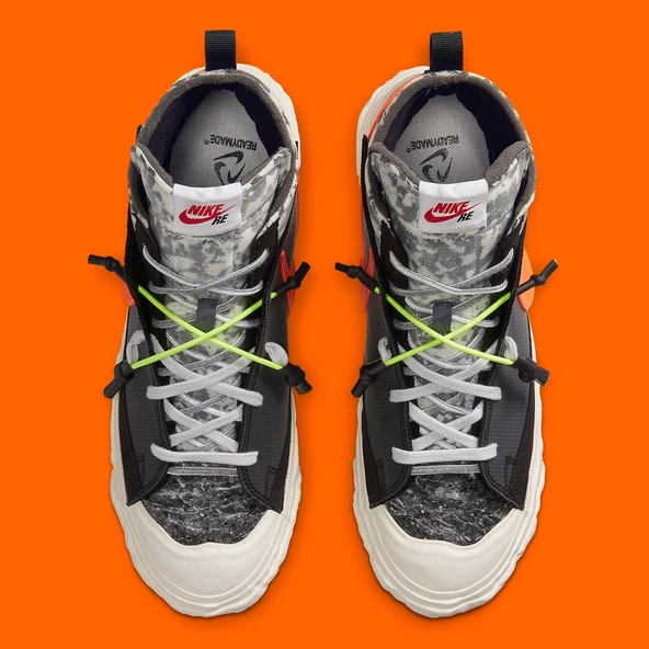 Nike Blazer Mid x Readymade Black Erkek Spor Ayakkabı - Resim 2