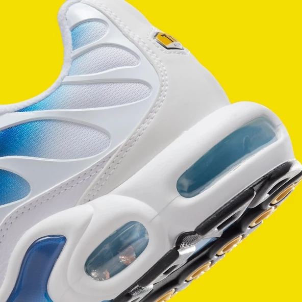 Nike Air Max Plus White Blue Yellow  Erkek Spor Ayakkabı - Resim 5