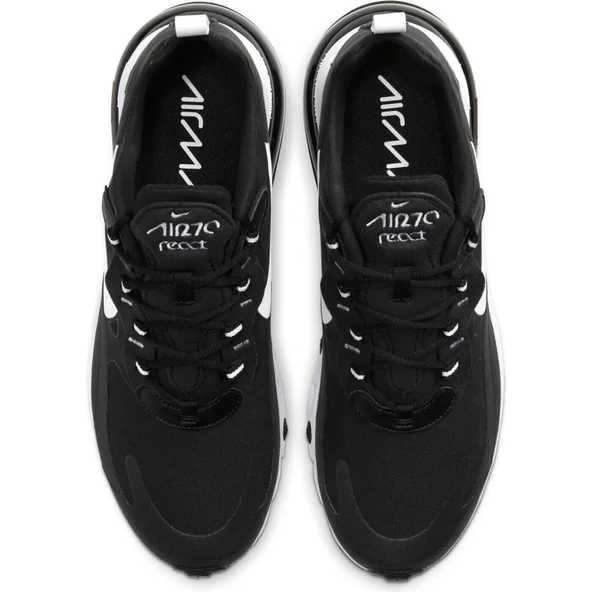 Nike Air Max 270 React Black White  Erkek Spor Ayakkabı - Resim 2