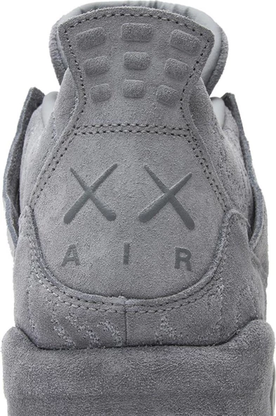 Nike Air Jordan Retro 4 Grey x Kaws  Erkek Spor Ayakkabı - Resim 7
