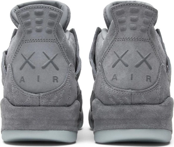 Nike Air Jordan Retro 4 Grey x Kaws  Erkek Spor Ayakkabı - Resim 6