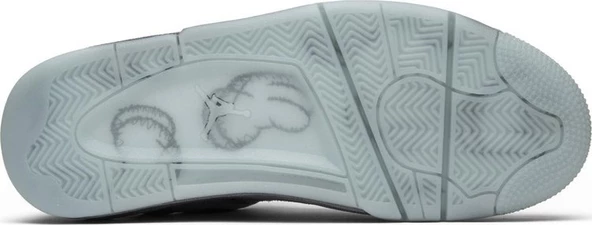 Nike Air Jordan Retro 4 Grey x Kaws  Erkek Spor Ayakkabı - Resim 4