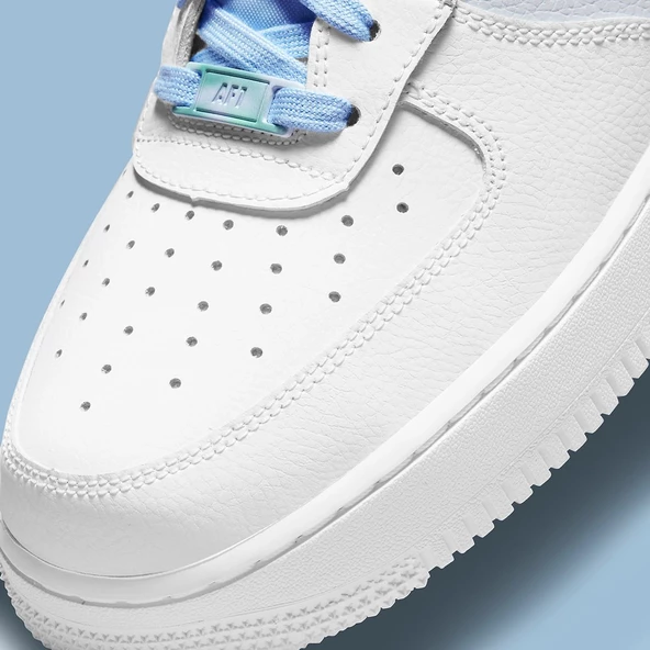 Nike Air Force 1 '07 Blue-White Erkek Spor Ayakkabı - Resim 4