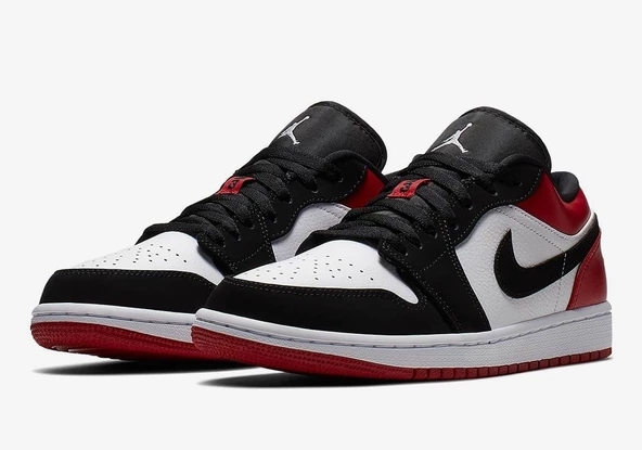 Nike Jordan 1 Low Black Toe  Erkek Spor Ayakkabı