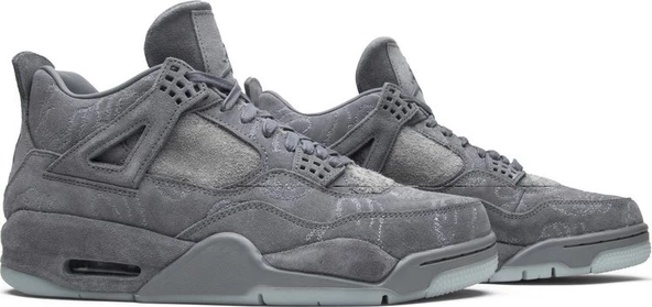 Nike Air Jordan Retro 4 Grey x Kaws  Erkek Spor Ayakkabı - Resim 8