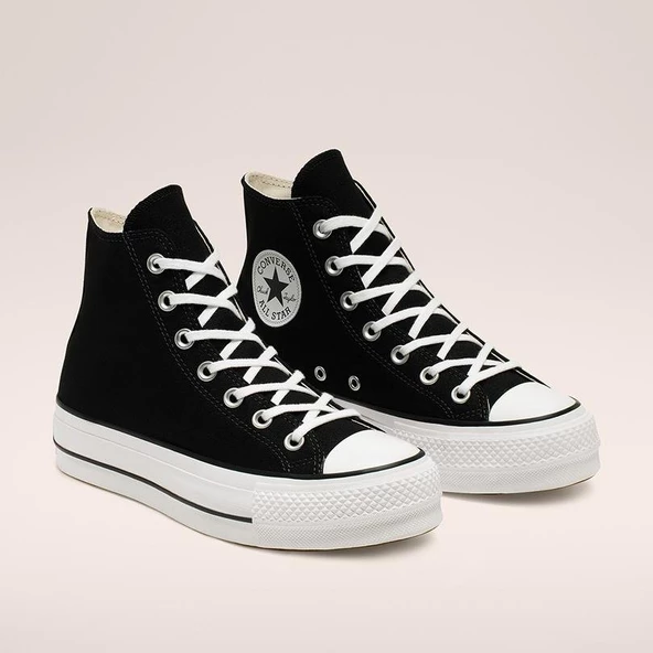 Converse Canvas Platform Chuck Taylor All Star Lift Kadın Spor Ayakkabı - Resim 3