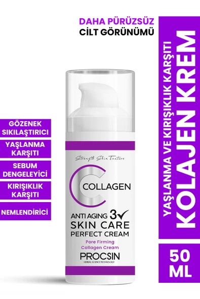 Yaşlanma Ve Kırışıklık Karşıtı Kolajen Krem 50 ml