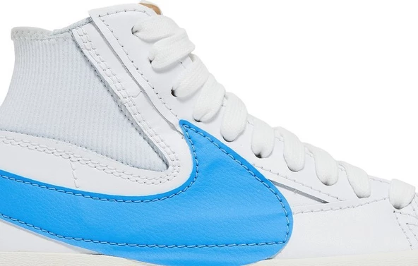 Nike Blazer Mid Jumbo White Blue Spor Ayakkabı - Resim 2