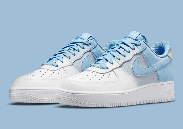 Nike Air Force 1 '07 Blue-White Erkek Spor Ayakkabı ürün görseli 1