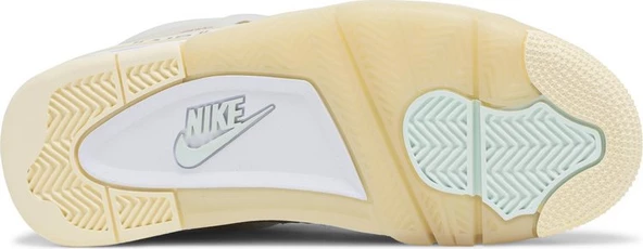 Nike Air Jordan Retro 4 x Off White Sail Erkek Spor Ayakkabı - 4