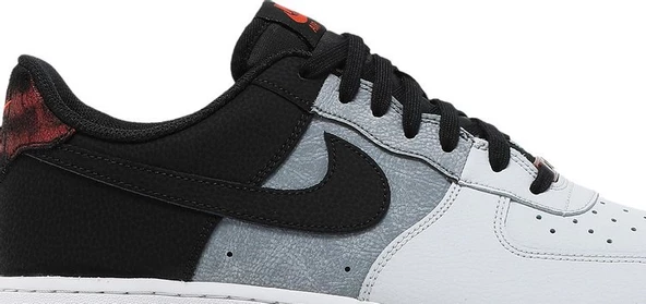 Nike Air Force 1 07 LV8 Siyah/Duman Grisi/Beyaz Erkek Spor Ayakkabı - Resim 2