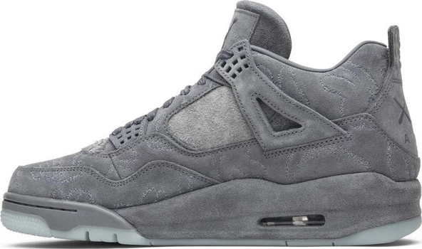 Nike Air Jordan Retro 4 Grey x Kaws  Erkek Spor Ayakkabı - Resim 3