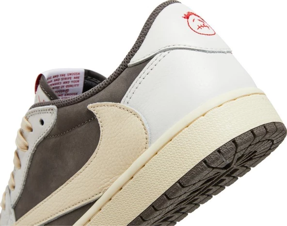 Nike Air Jordan 1 Low Reverse Mocha x Travis Scott Erkek Spor Ayakkabı - Resim 9