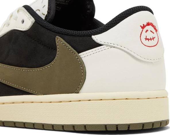 Nike Travis Scott x Wmns Air Jordan 1 Retro Low OG SP 'Olive' Spor Ayakkabı - Resim 10