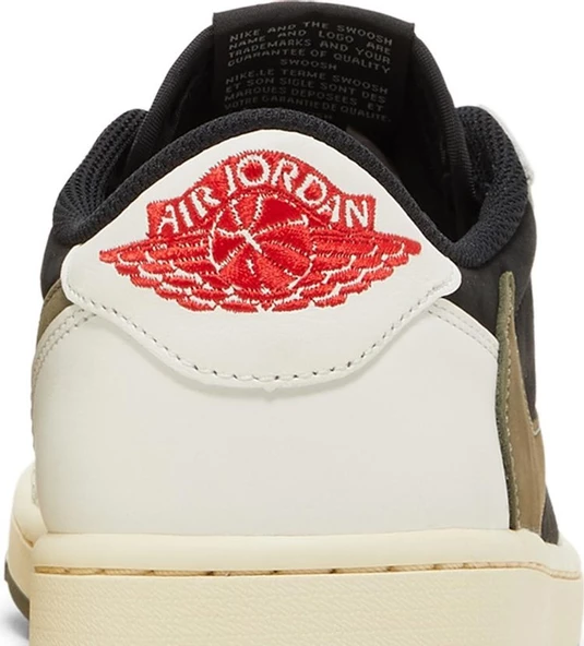 Nike Travis Scott x Wmns Air Jordan 1 Retro Low OG SP 'Olive' Spor Ayakkabı - Resim 7