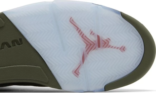 Nike Air Jordan 5 Retro 'Olive' 2024 Spor Ayakkabı - Resim 5