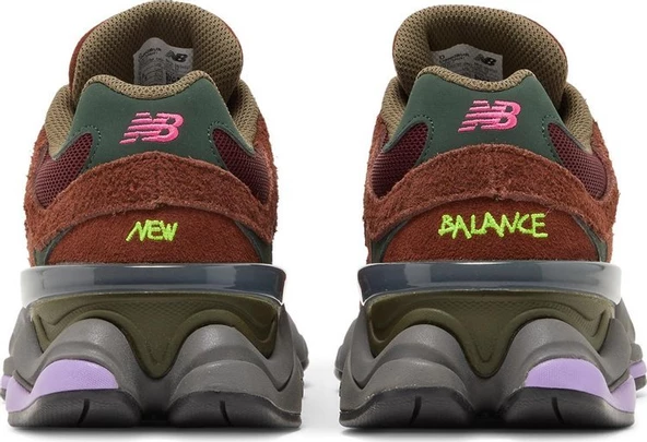 New Balance 9060 Burgundy Spor Ayakkabı - Resim 6