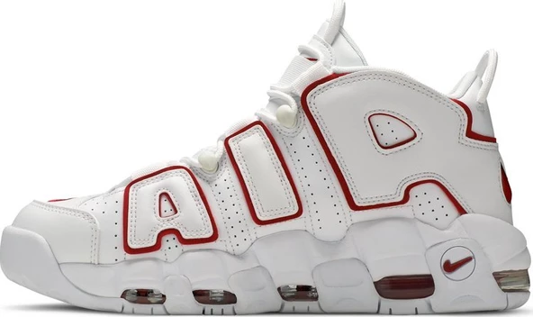 Nike Air More Uptempo 'White Varsity Red' 2021 Spor Ayakkabı - Resim 3