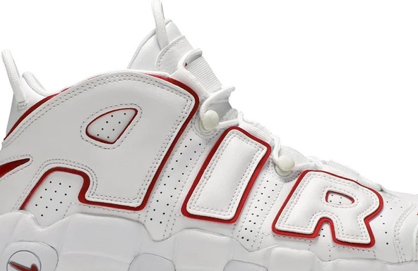 Nike Air More Uptempo 'White Varsity Red' 2021 Spor Ayakkabı - Resim 2