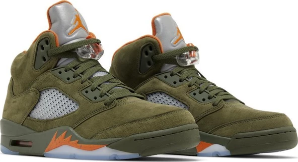 Nike Air Jordan 5 Retro 'Olive' 2024 Spor Ayakkabı - Resim 8