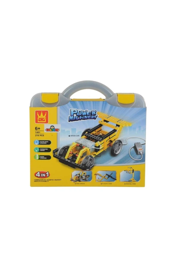 Wange Kumandalı Lego Power Machınery Formula 4in1 216 Parça