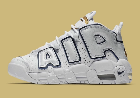 Nike Air More Uptempo GS 'Midnight Navy' Spor Ayakkabısı - Resim 2