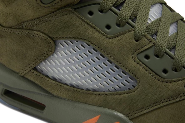 Nike Air Jordan 5 Retro 'Olive' 2024 Spor Ayakkabı - Resim 9