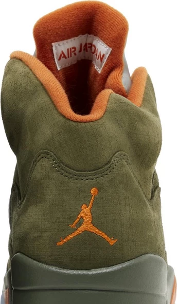 Nike Air Jordan 5 Retro 'Olive' 2024 Spor Ayakkabı - Resim 7