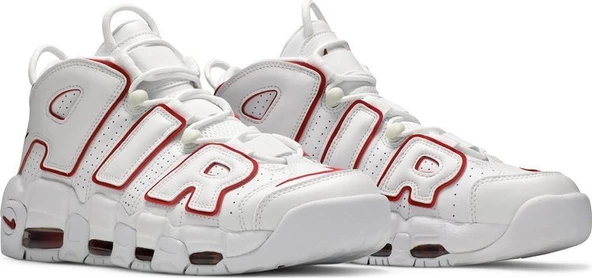 Nike Air More Uptempo 'White Varsity Red' 2021 Spor Ayakkabı - Resim 8