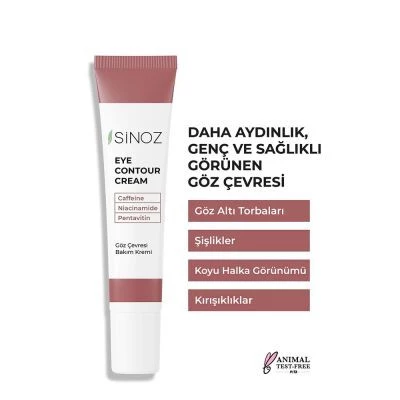 Sinoz Göz Altı ve Çevresi İçin Nemlendirici Göz Kremi 15 ML - 2