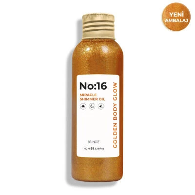 Sinoz no:16 mucizevi işıltılı saç ve vücut bakım yağı 100 ml