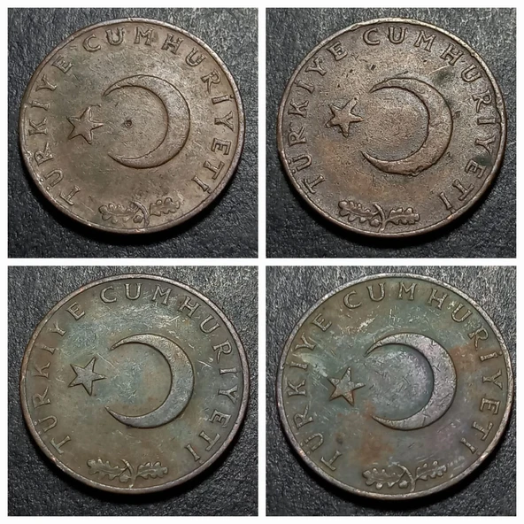 EscoinesKoleksiyon 1958/59/60/61/62/63/64/65/66/67/68/69/70/71/72/73 10Kuruş Takım HALİYLE eski para - 2