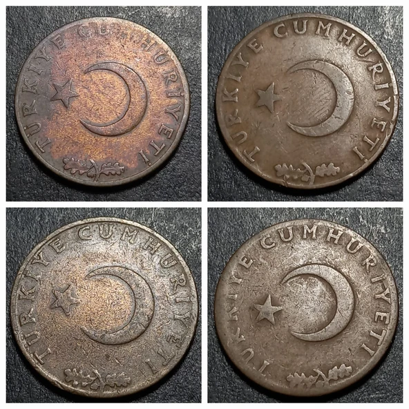 EscoinesKoleksiyon 1958/59/60/61/62/63/64/65/66/67/68/69/70/71/72/73 10Kuruş Takım HALİYLE eski para - 8