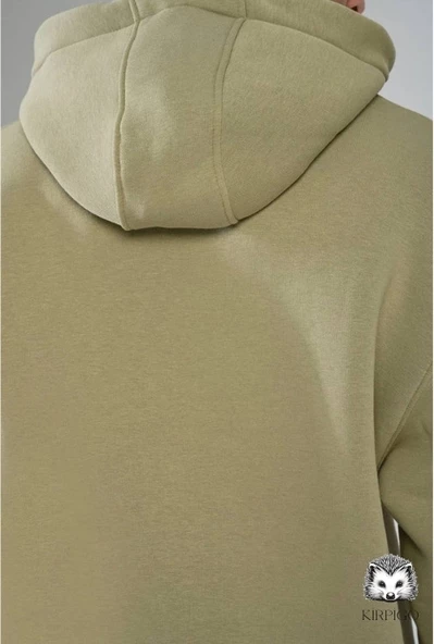 Oversize Kapşonlu Hoodie (Yeşil) - 5