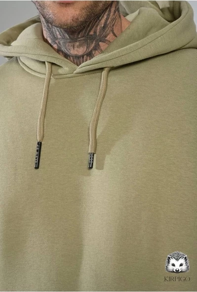 Oversize Kapşonlu Hoodie (Yeşil) - 3
