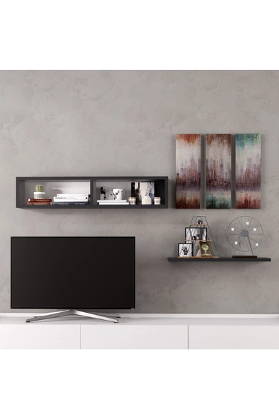 LİFEDECO TV SEHPA ÜNİTESİ DUVAR RAFI 90 CM LD-5000-R7G