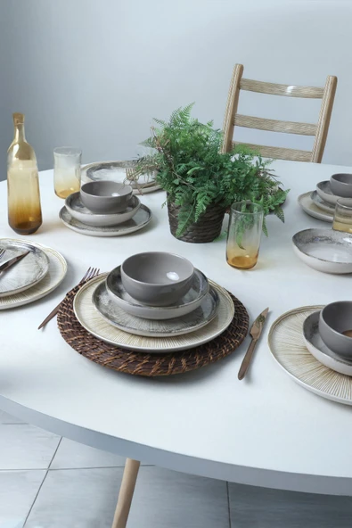 Keramika Brown Wave Yemek Takımı 24 Parça 6 Kişilik 21976-77-78 - 4