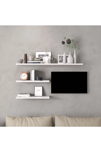 LİFEDECO TV SEHPA UNITESI DUVAR RAFI 90 CM LD-5000-R5B