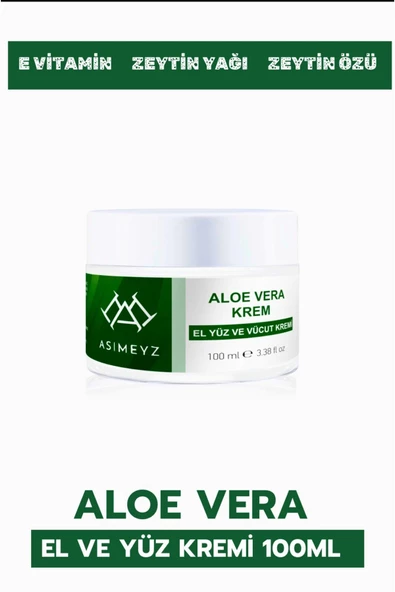 ASİMEYZ FERAHLATICI VE NEMLENDİRİCİ YATIŞTIRICI SAF ALOE VERA JEL KREM 100ML - 3
