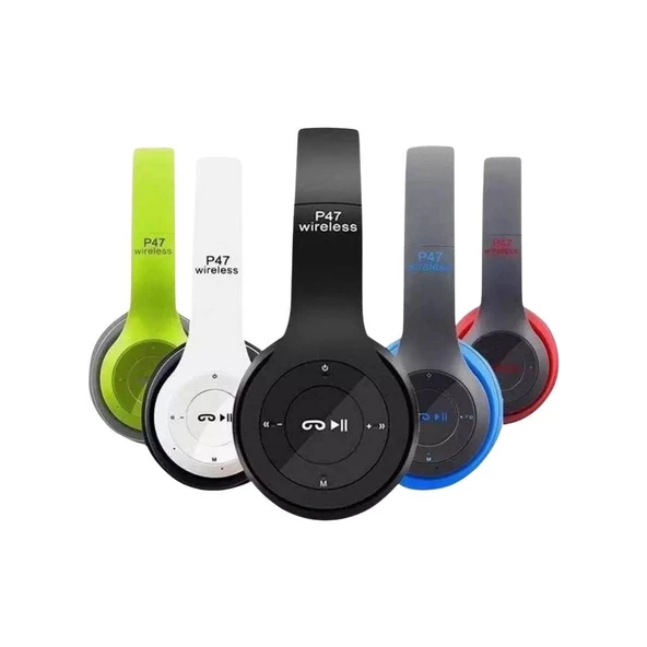 P47 Wireless Kulaklık Siyah - 4