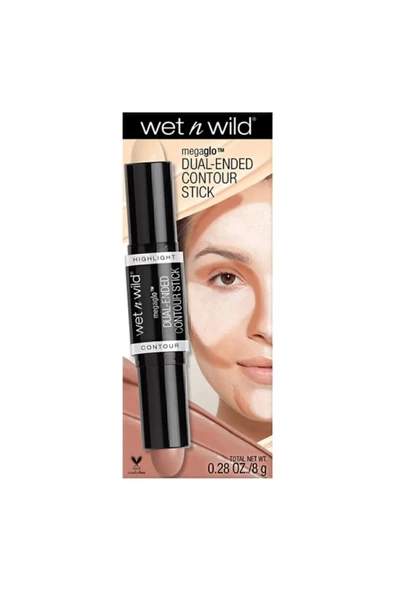 WET N WİLD MEGAGLO DUAL ENDED CONTOUR STİCK KONTÜR LİGHT MEDİUM