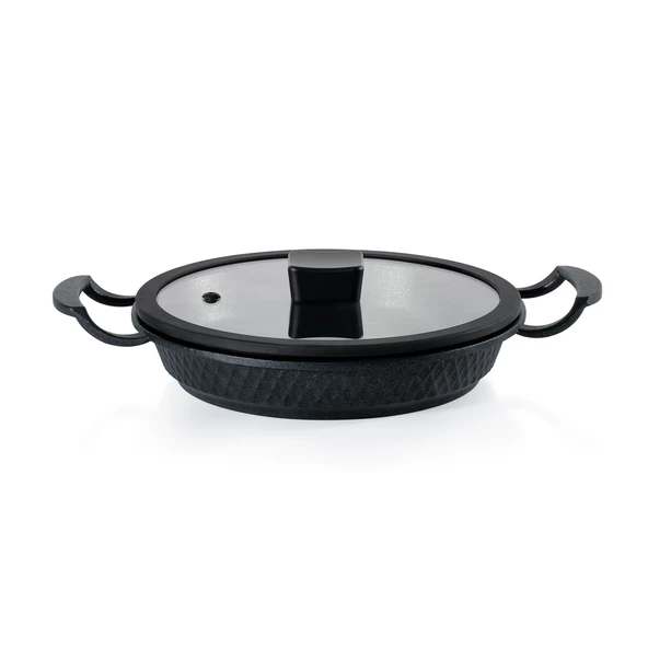 Schafer Hektor 3 lü Döküm Sahan Seti 6 Parça-Siyah - 2