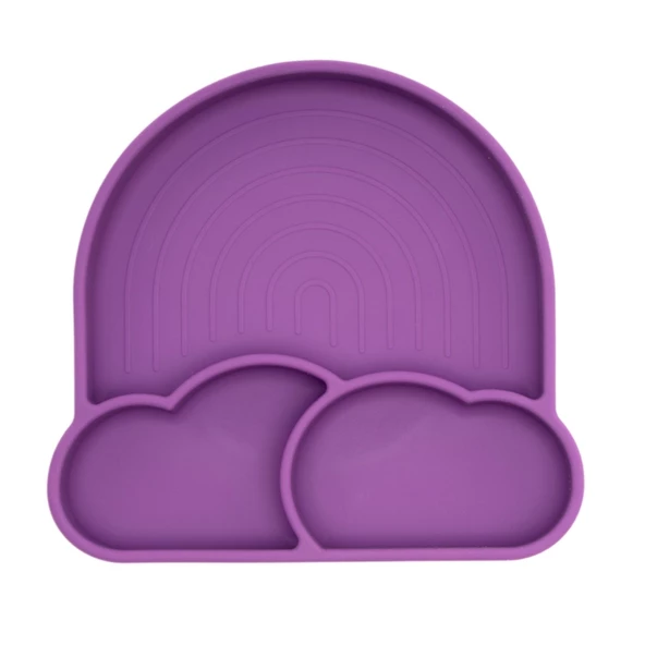 Babychefs Silikon Bebek Beslenme Seti 2 Parça-Mor - 2