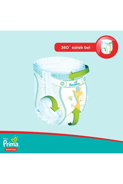 PRİMA KÜLOT BEBEK BEZİ 3 BEDEN 84 ADET MİDİ FIRSAT PAKETİ - 6