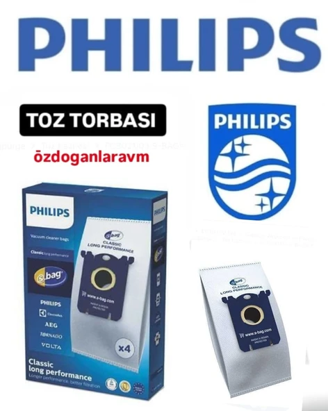 PHILIPS Süpürge Toz Torbası Motor Filitreli