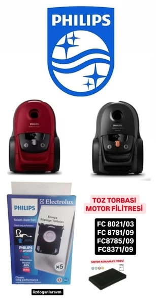PHILIPS Süpürge Toz Torbası Motor Filitreli