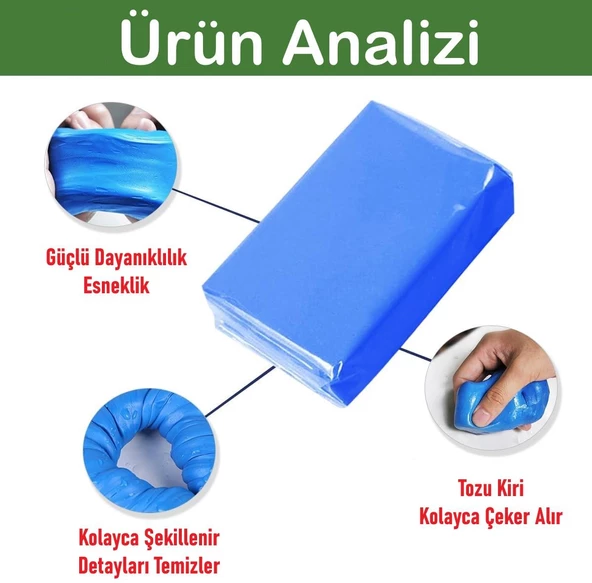 OTO MOTTO Kil Hamuru Araç Oto Yüzey Temizleme Hamuru 97 Gr 2 adet - 3